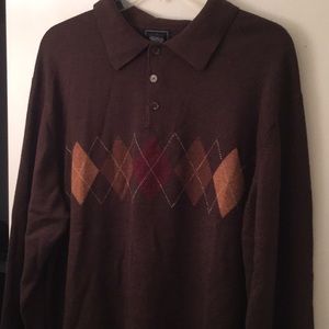 LONG SLEEVE “Dockers” 3-Button Sweater